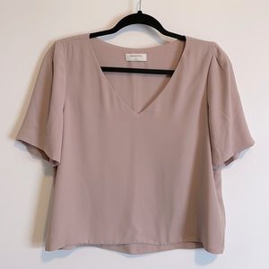 Babaton Randy Blouse, size: small, colour: light mauve